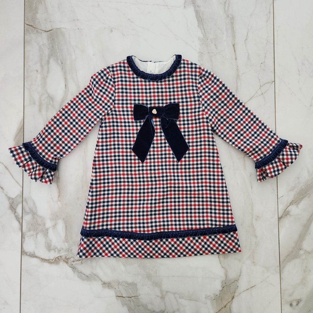 Zara Red and Blue Checkered Dress